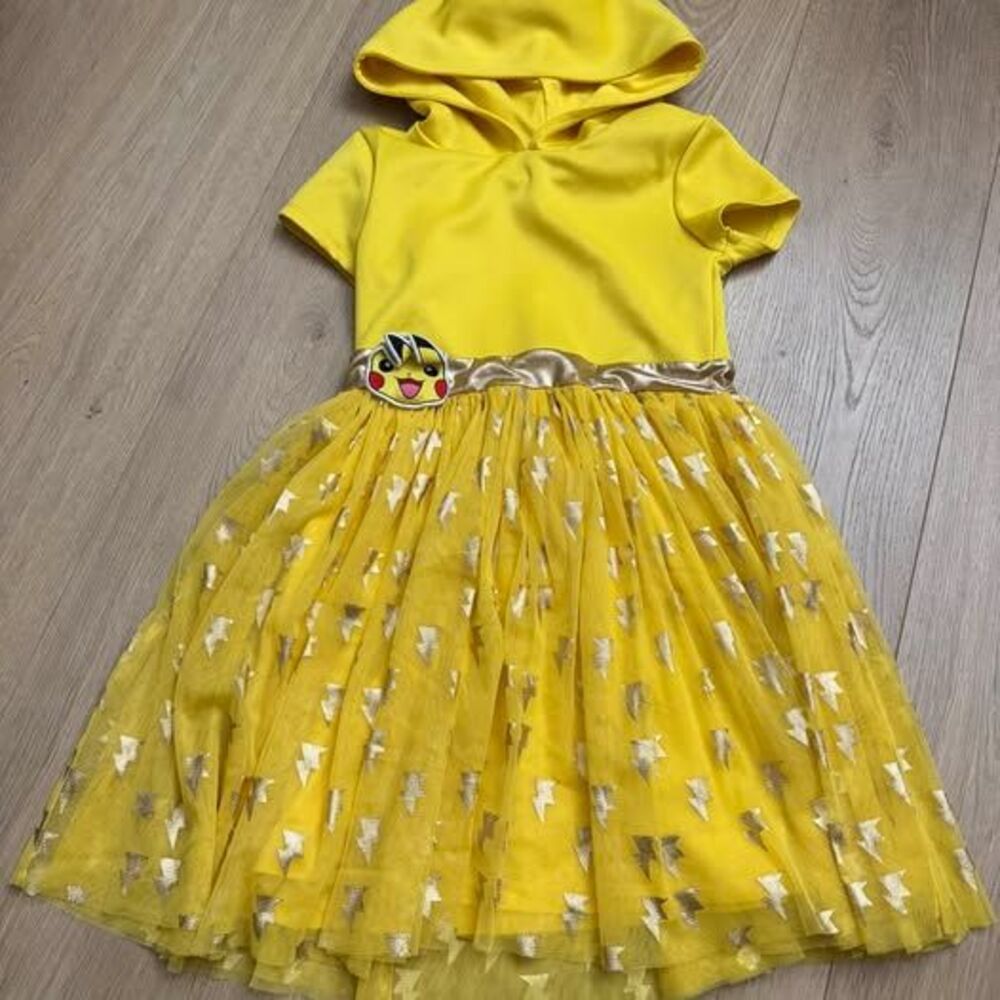Pokémon Pikachu Hooded Tutu Dress Size 7/8